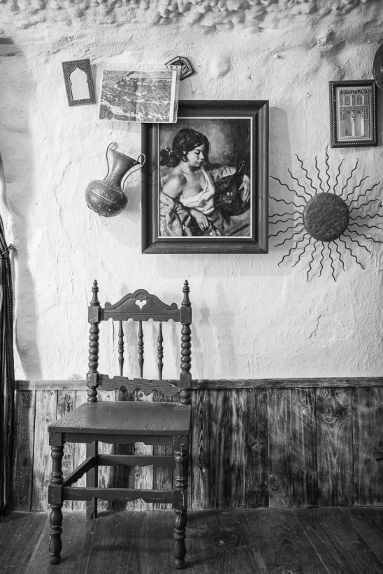 Silla de una casa en el Sacromonte